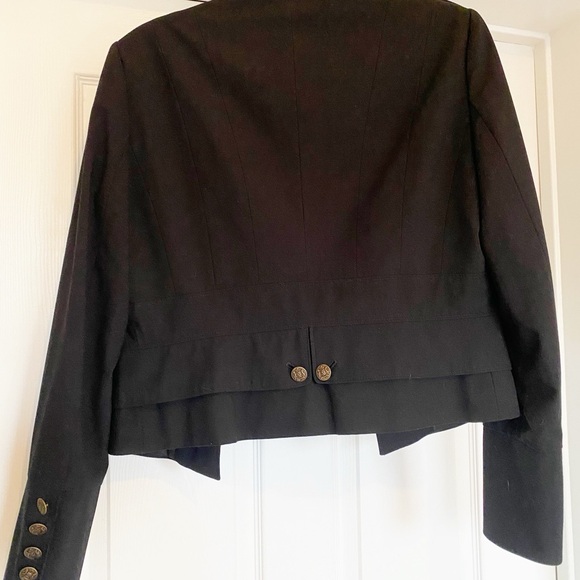 Bebe Black Military Style Women's Jacket in Size Large - Picture 4 of 10